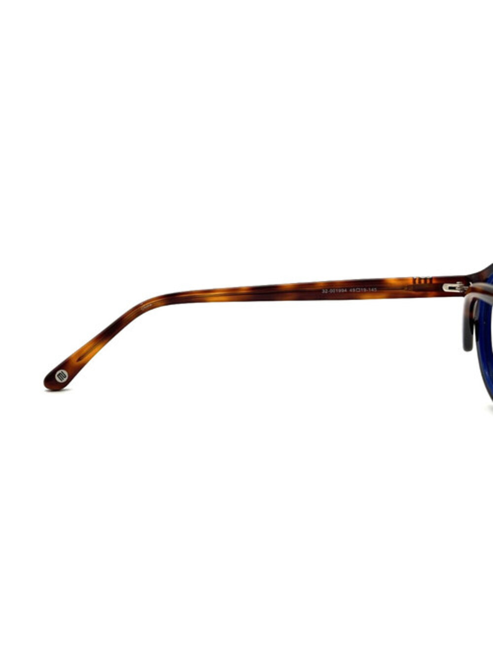 Muse 32-001994 Tortoise Blue Rectangle Authentic Sunglasses 49-19-145 - Picture 4 of 5